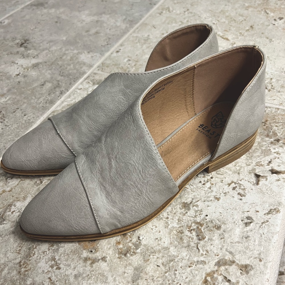 Cutout grey booties (Beast Fashion “Carter” shoe) - women’s 7.5